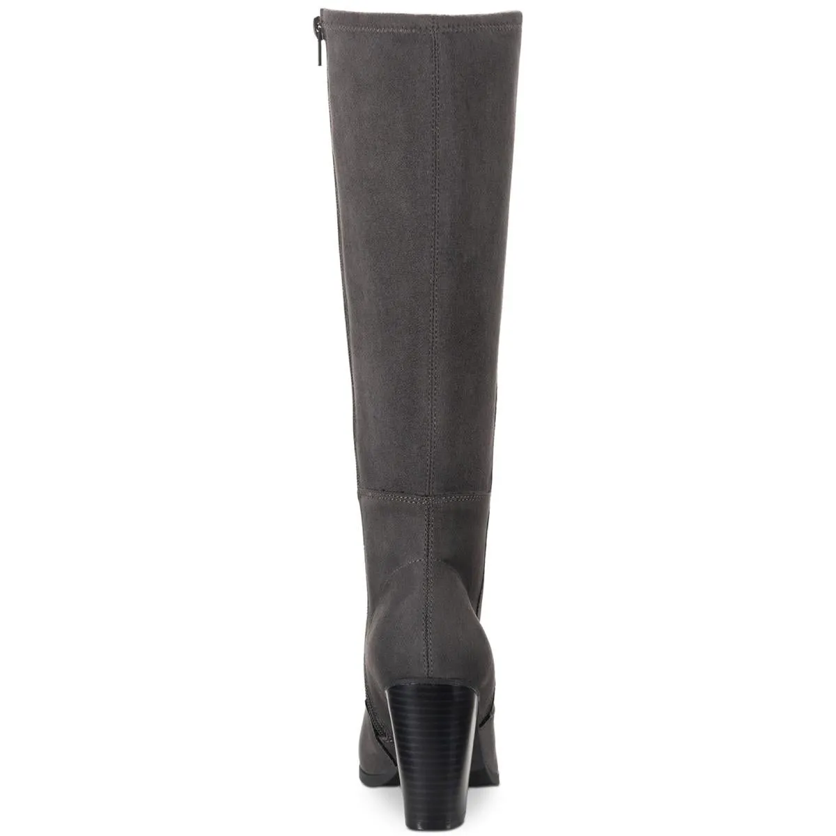 Addyy Womens Faux Suede Block Heel Knee-High Boots