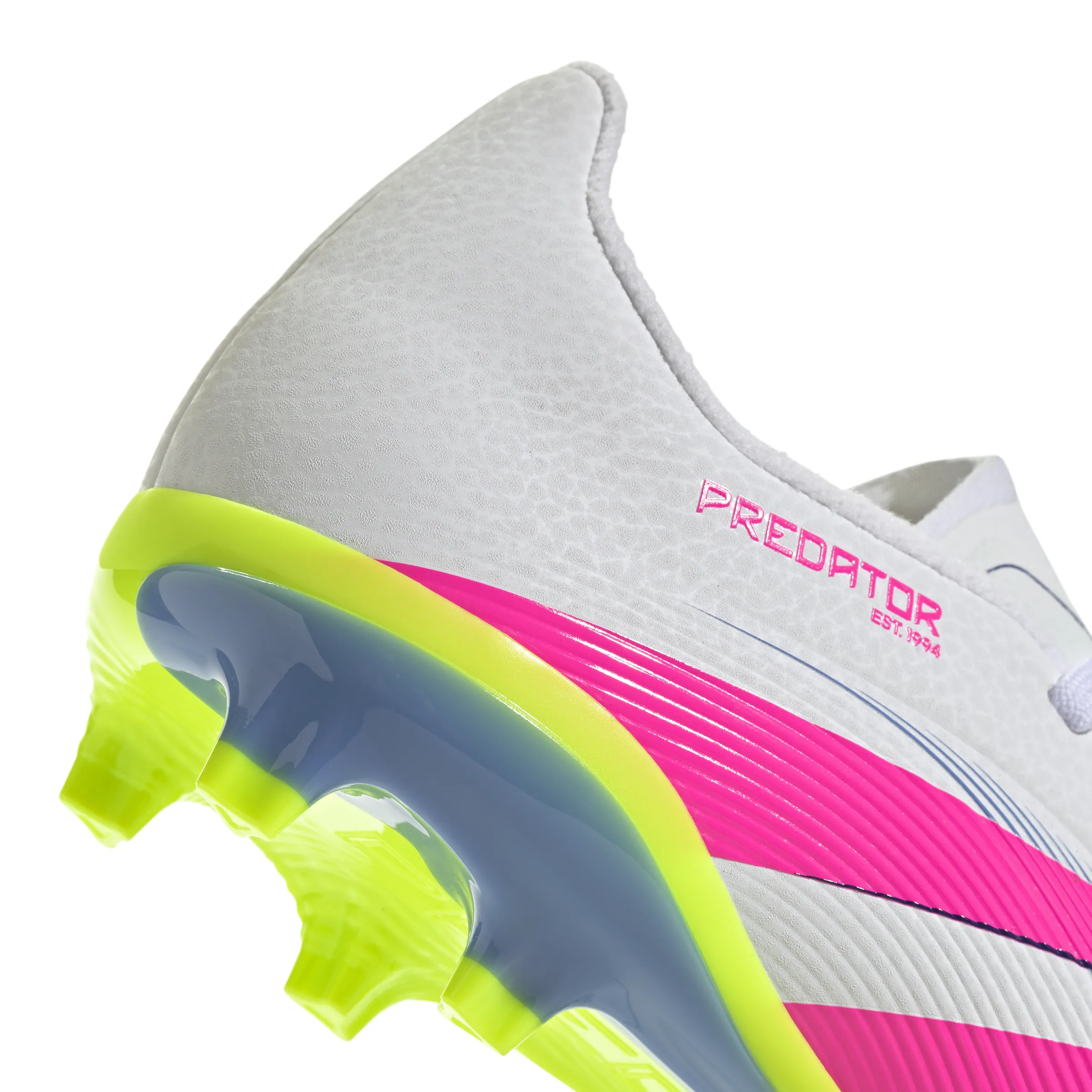 adidas Junior Predator League FG/MG Firm Ground Soccer Cleats - FTWhite/ LucPink/ Luclem