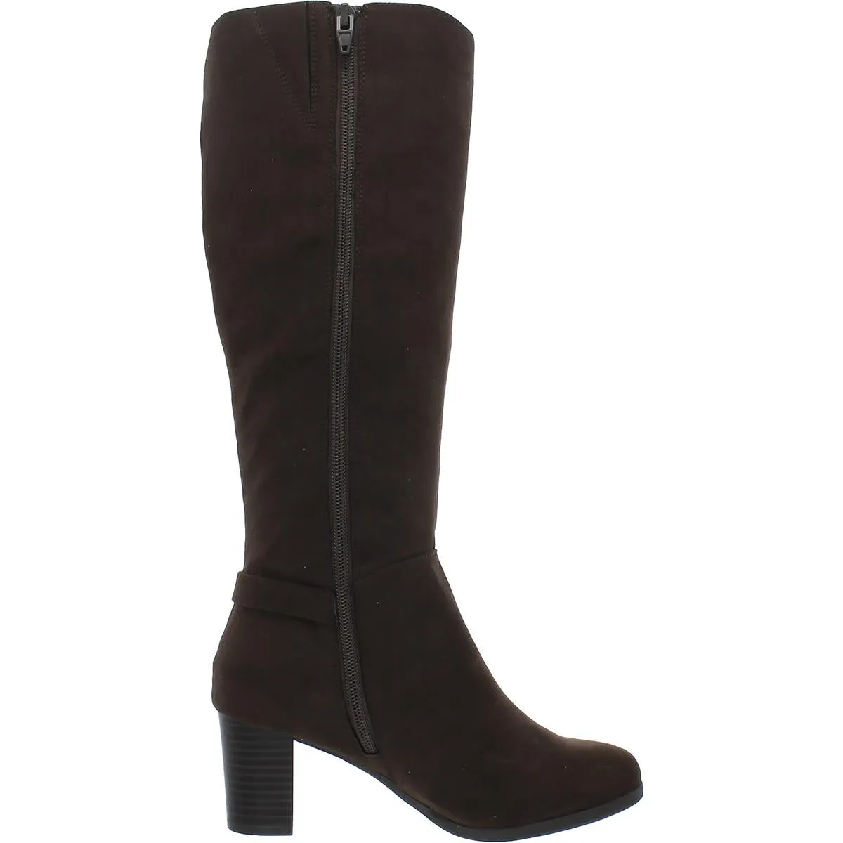 Adonnys Womens Faux Suede Knee-High Boots