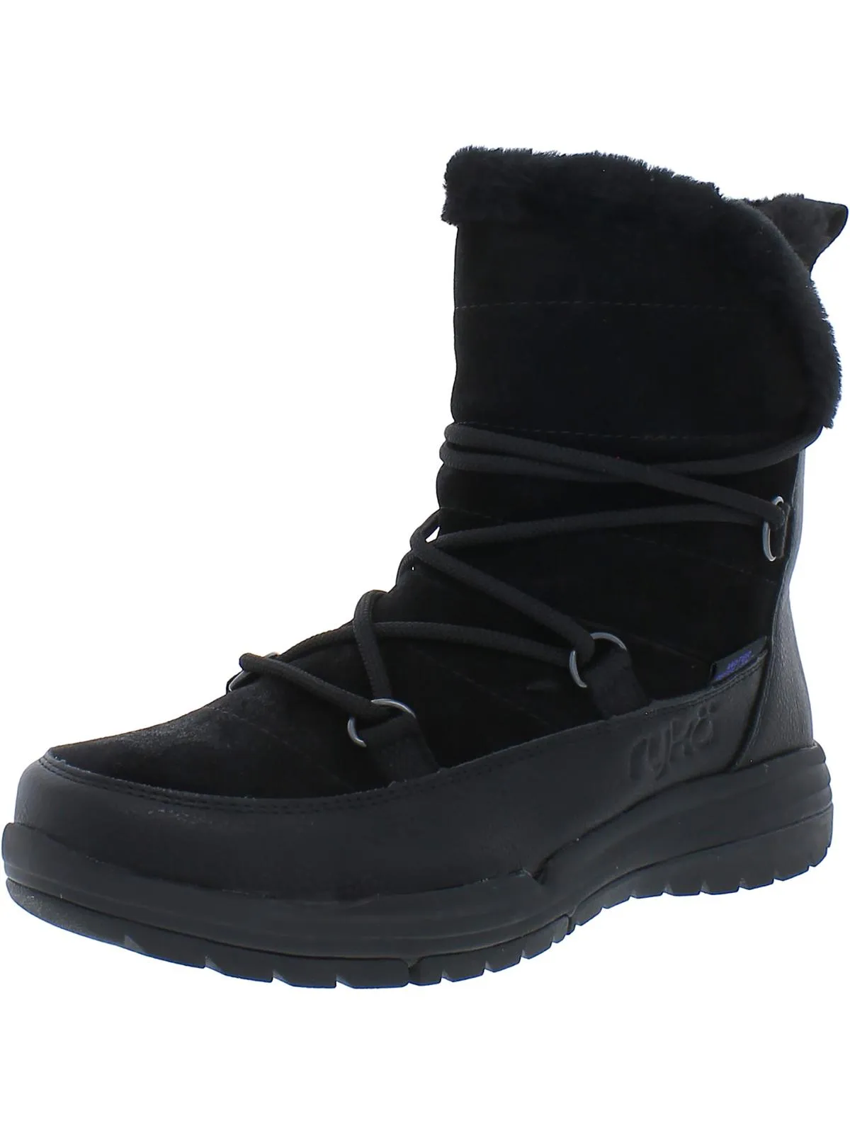 Alpine Womens Faux Fur Ankle Winter & Snow Boots
