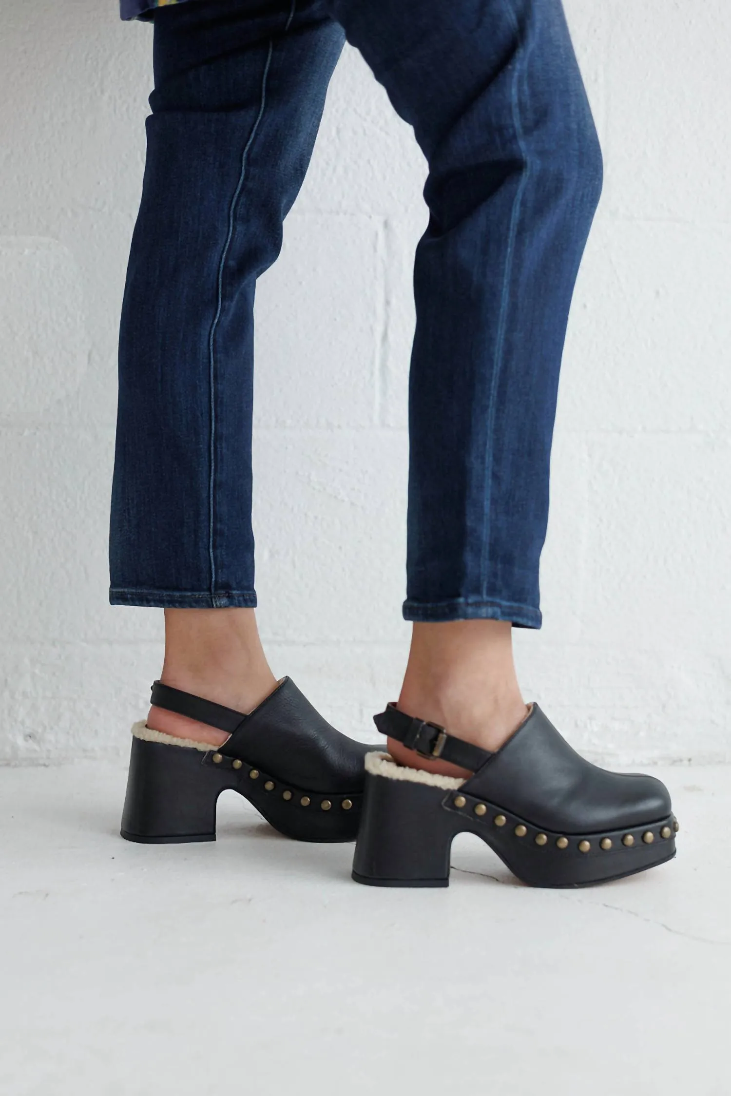 Autumn Studded Platform In Black