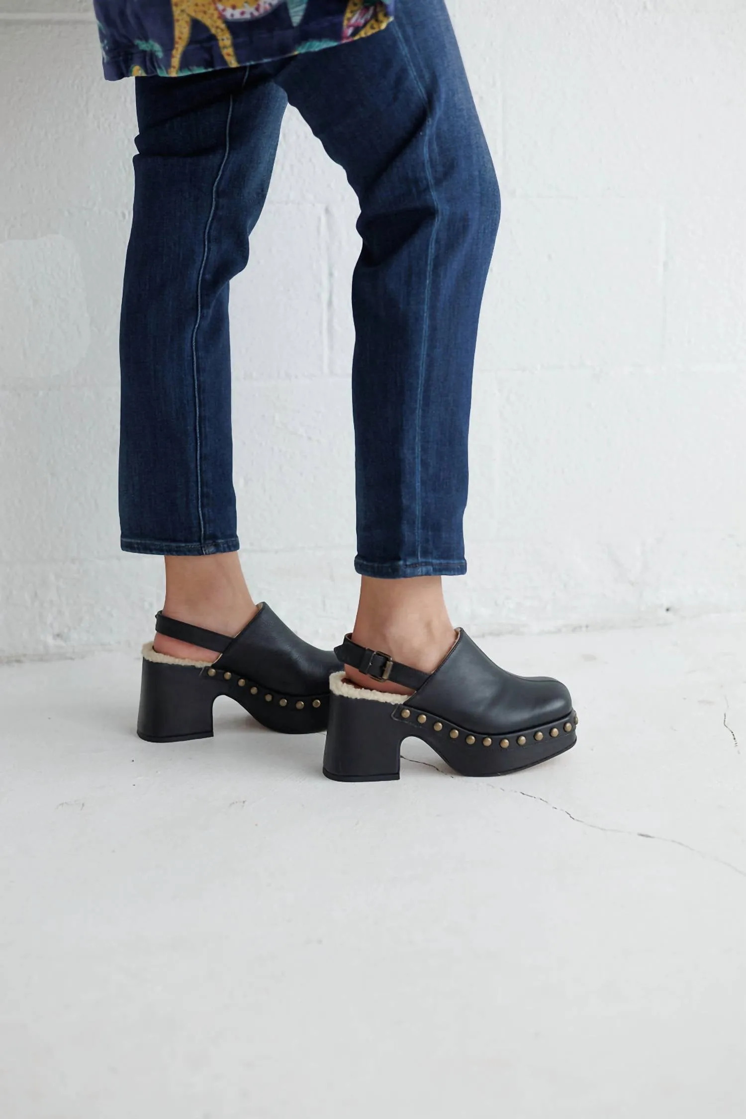 Autumn Studded Platform In Black