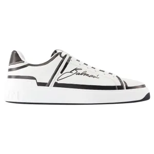 B-Court Sneakers - Balmain - Leather - White