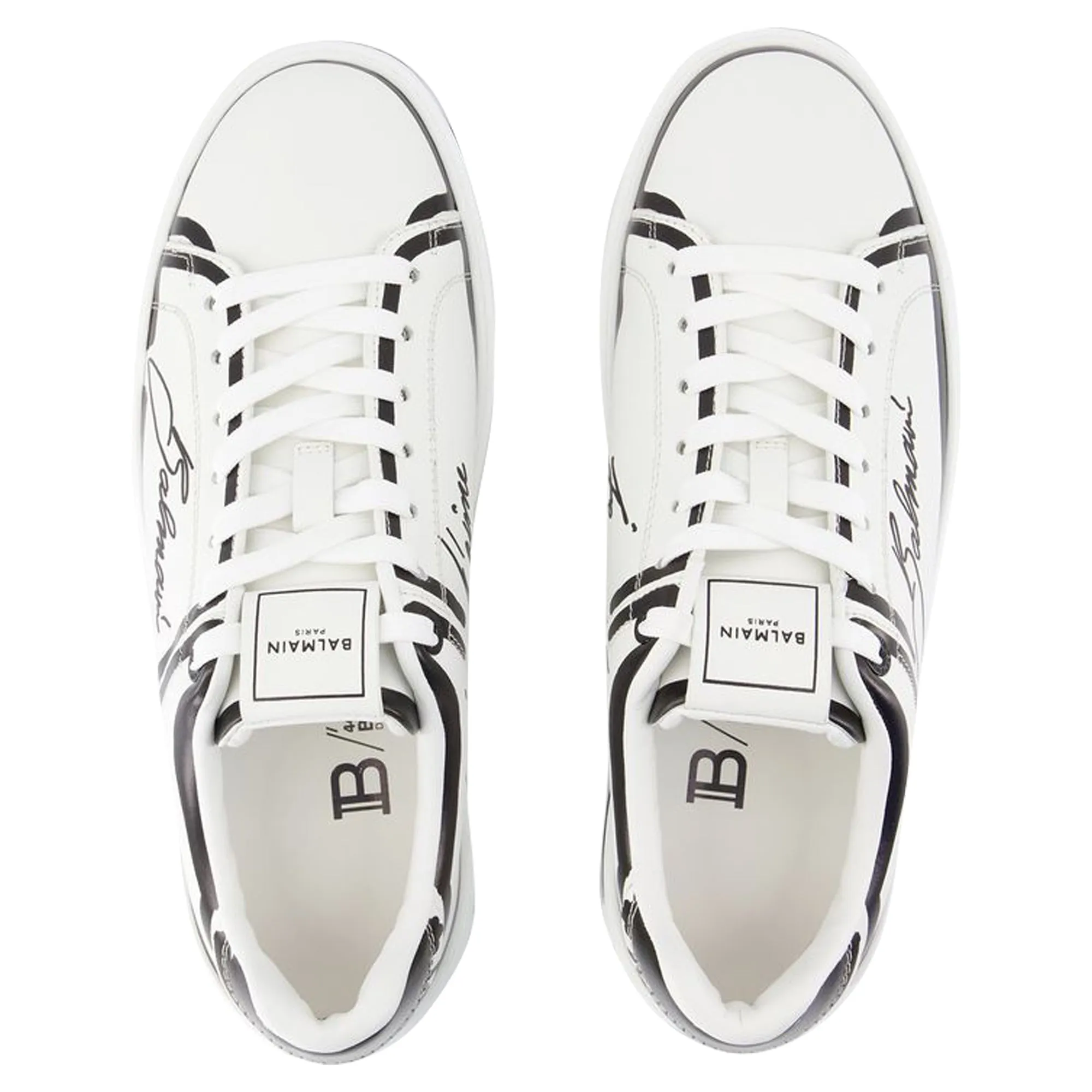 B-Court Sneakers - Balmain - Leather - White
