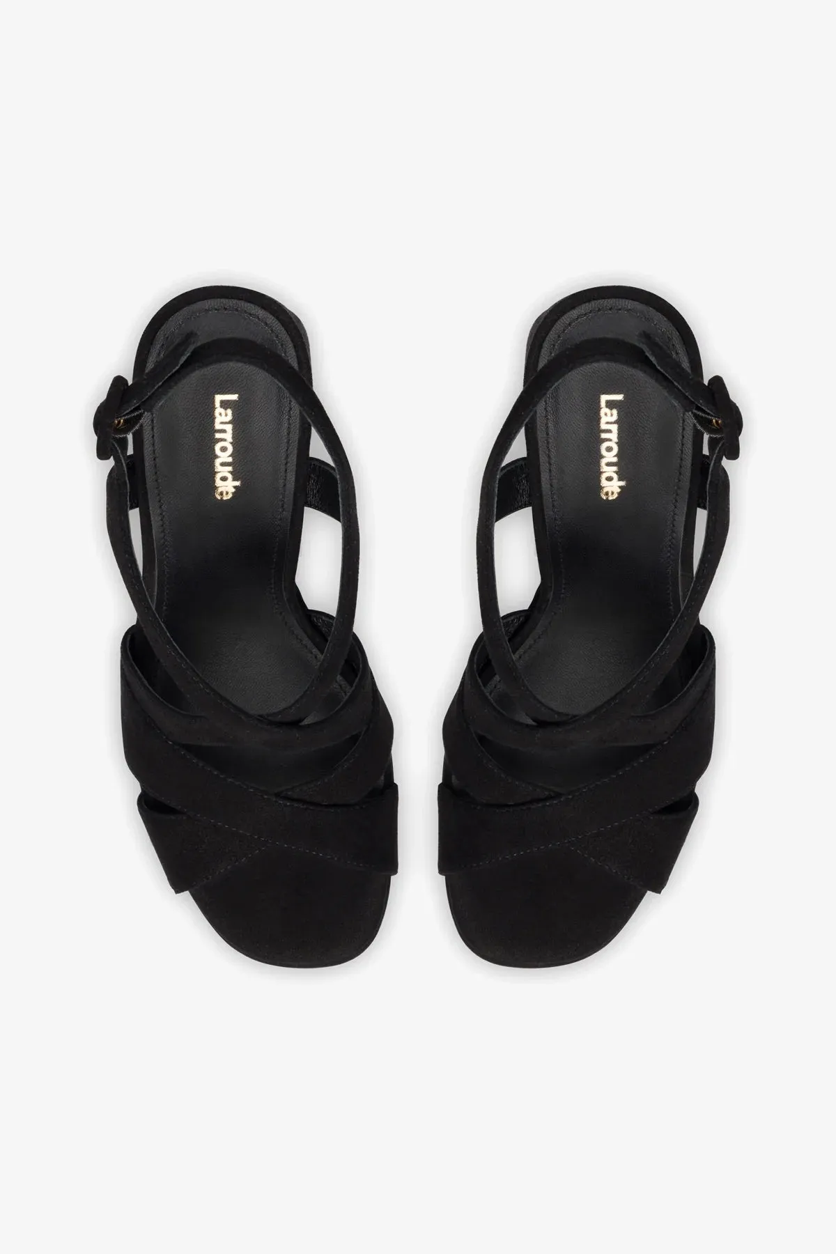 Bee Sandal In Black Suede