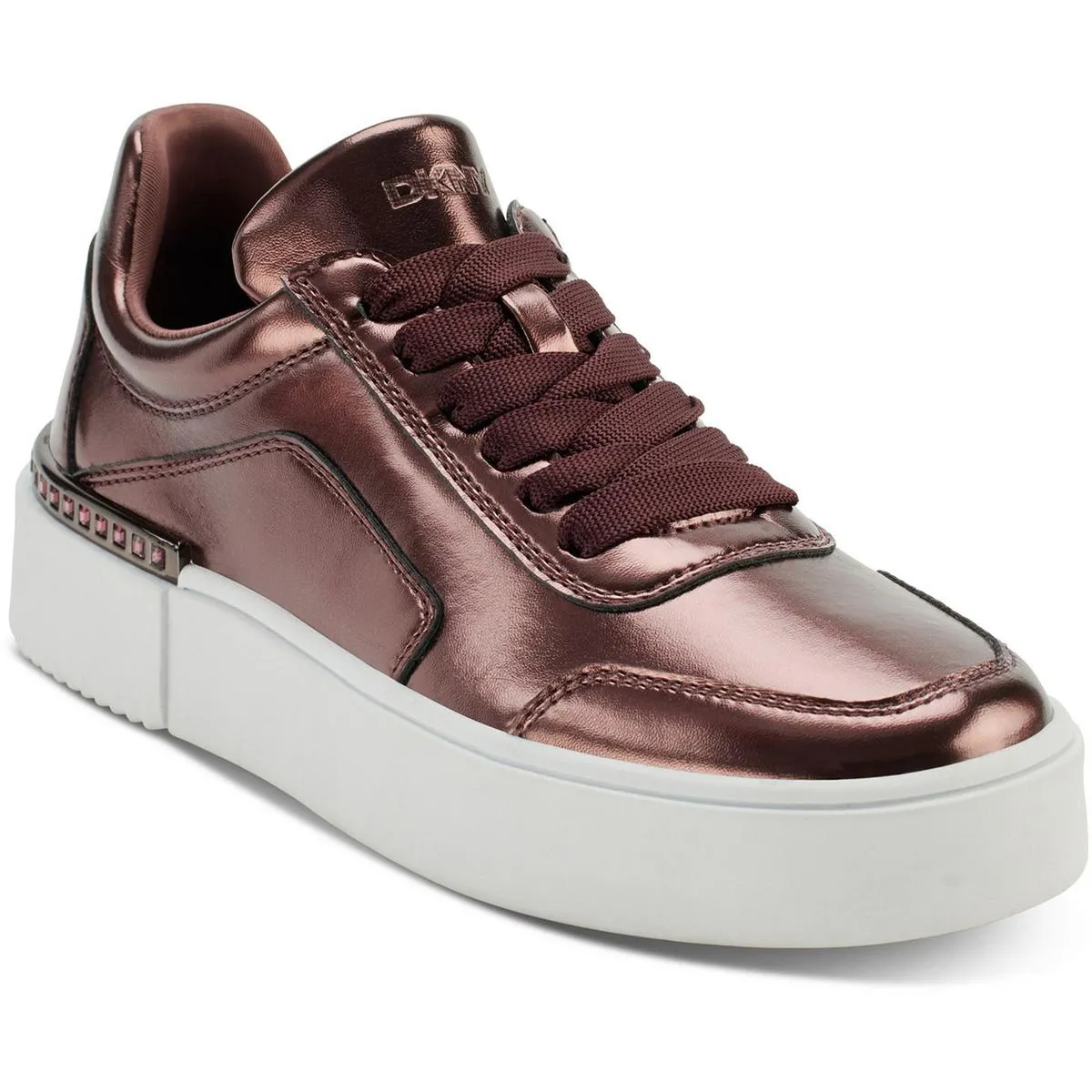 BEVERLEY Womens Lace-Up Manmade High-Top Sneakers