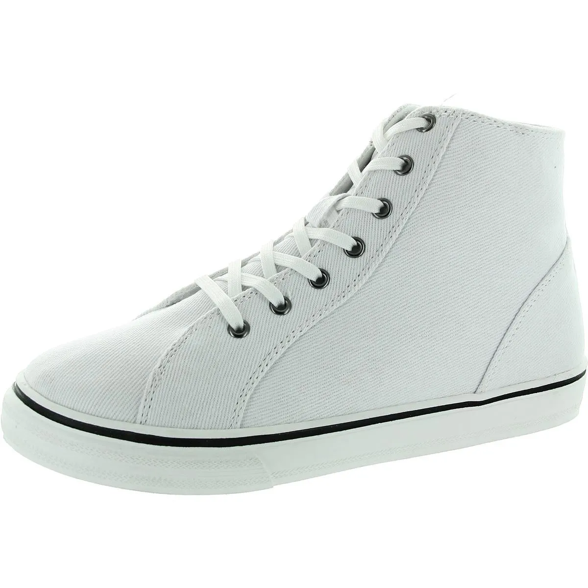 BLAKELY Womens Cushioned Footbed Canvas High-Top Sneakers