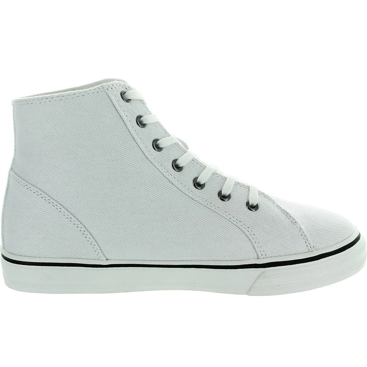 BLAKELY Womens Cushioned Footbed Canvas High-Top Sneakers