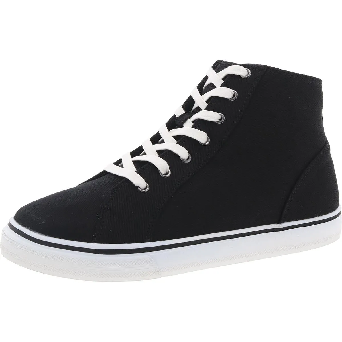 BLAKELY Womens Cushioned Footbed Canvas High-Top Sneakers