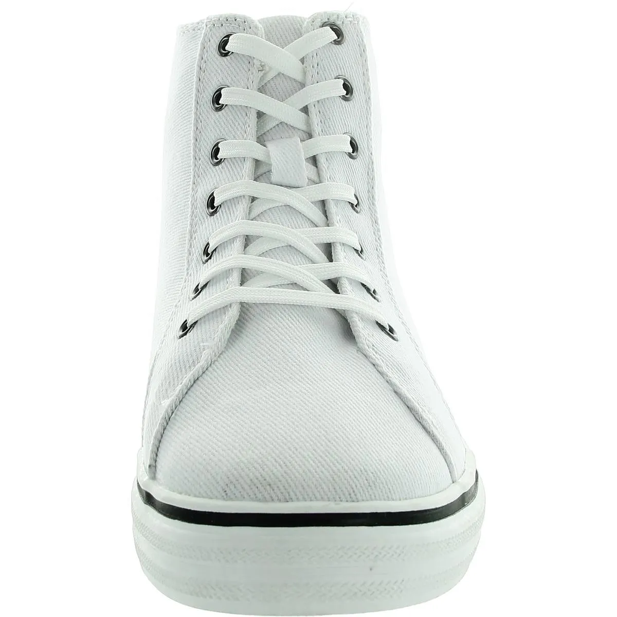 BLAKELY Womens Cushioned Footbed Canvas High-Top Sneakers