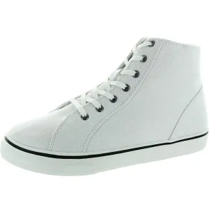 BLAKELY Womens Cushioned Footbed Canvas High-Top Sneakers
