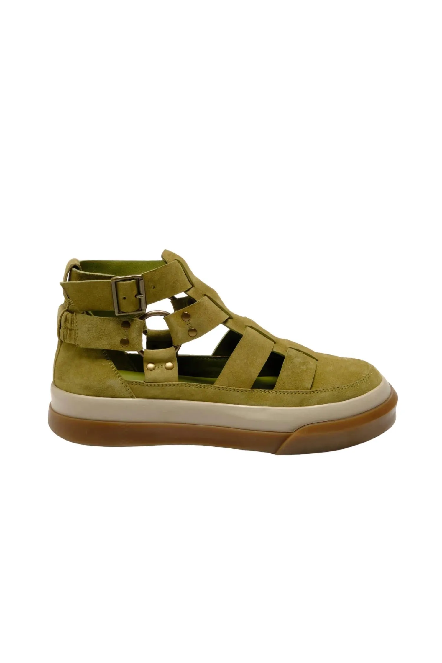 Bodhi Fisher Sneakers In Olive Moss