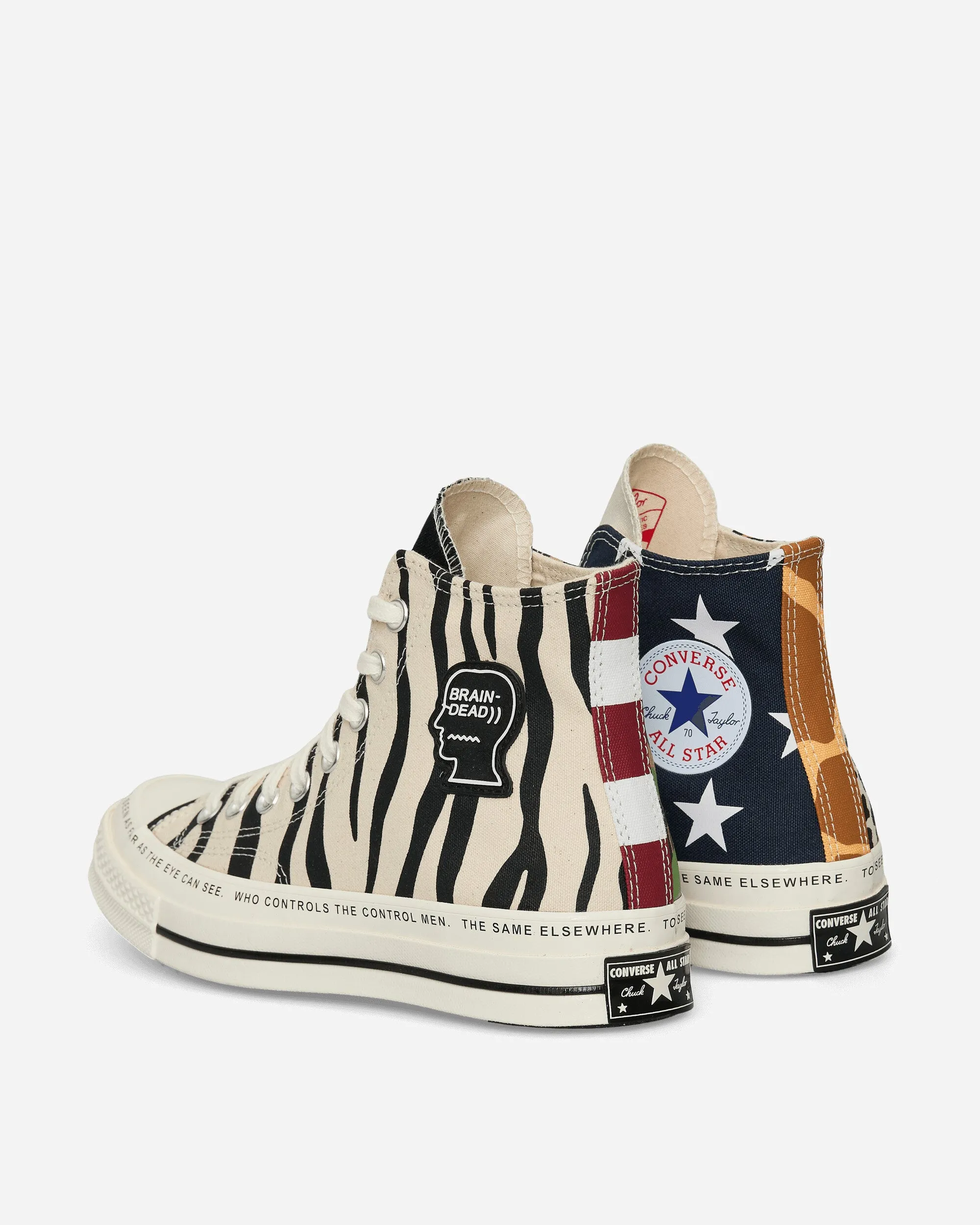 Brain Dead Chuck 70 Sneakers Egret / Black / Multi