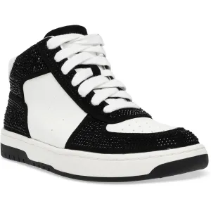 Camelott Womens Embellished Faux Leather High-Top Sneakers