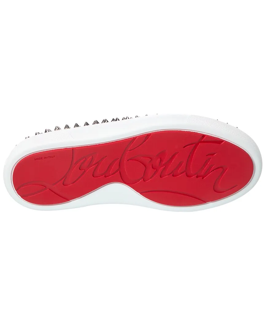 Christian Louboutin Spikeboat Leather Slip-On Sneaker