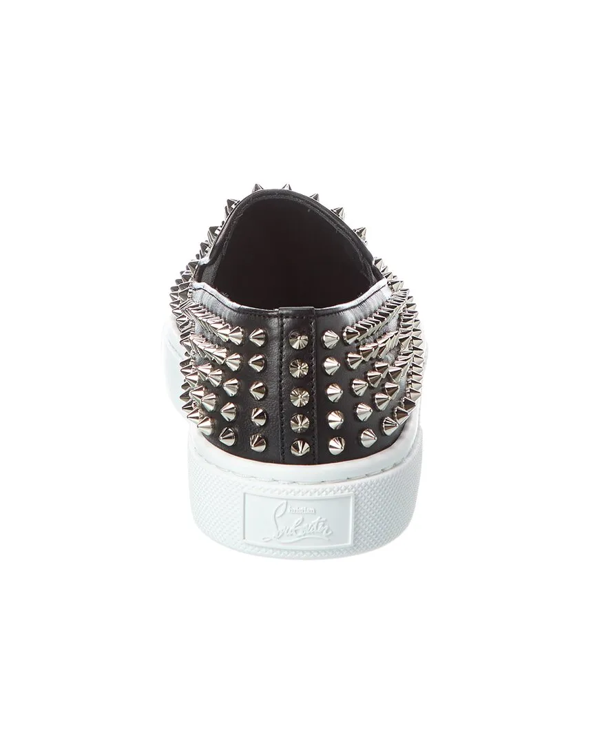 Christian Louboutin Spikeboat Leather Slip-On Sneaker