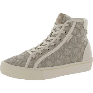 CITYSOLE Womens Platform Manmade High-Top Sneakers