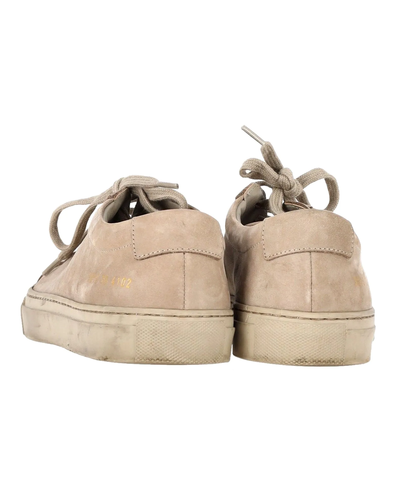 Common Projects Original Achilles Low Sneakers in Beige Suede