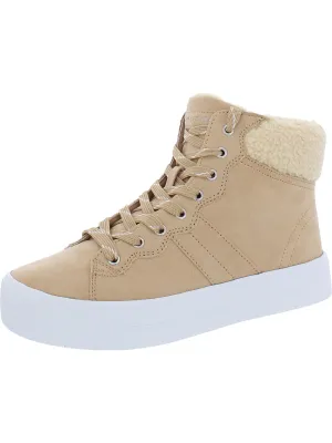 Dapyr Womens Faux Suede High Top Casual and Fashion Sneakers