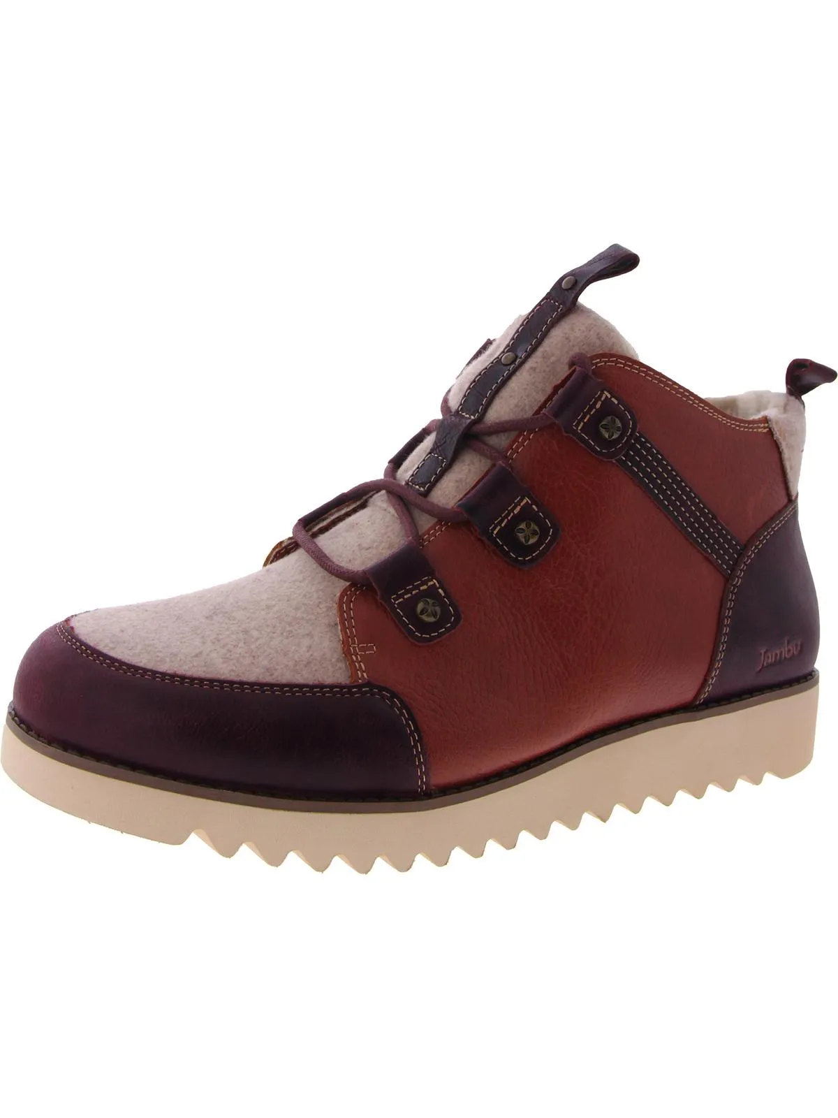 Della  Womens Leather Lifestyke High-Top Sneakers