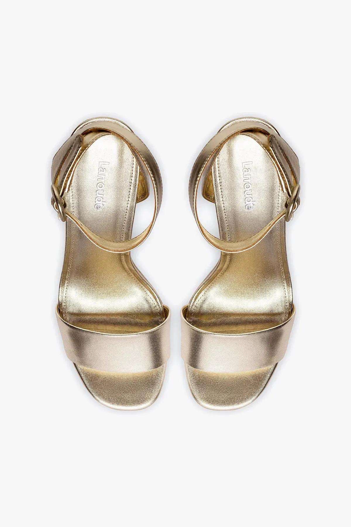 Dolly Sandal In Gold Metallic Leather