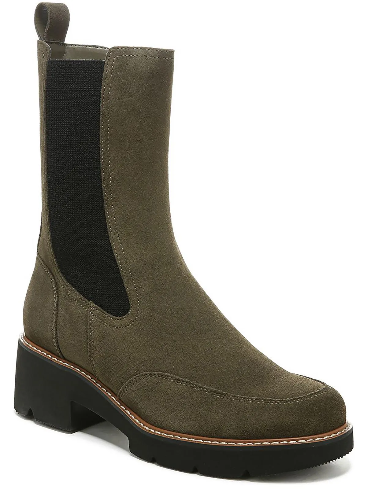Domino Womens Water Repellent Pull On Mid-Calf Boots