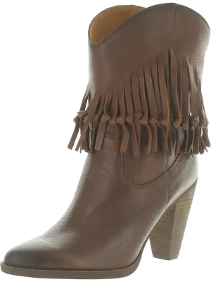 Donna Womens Leather Pointed Toe Cowboy, Western Boots