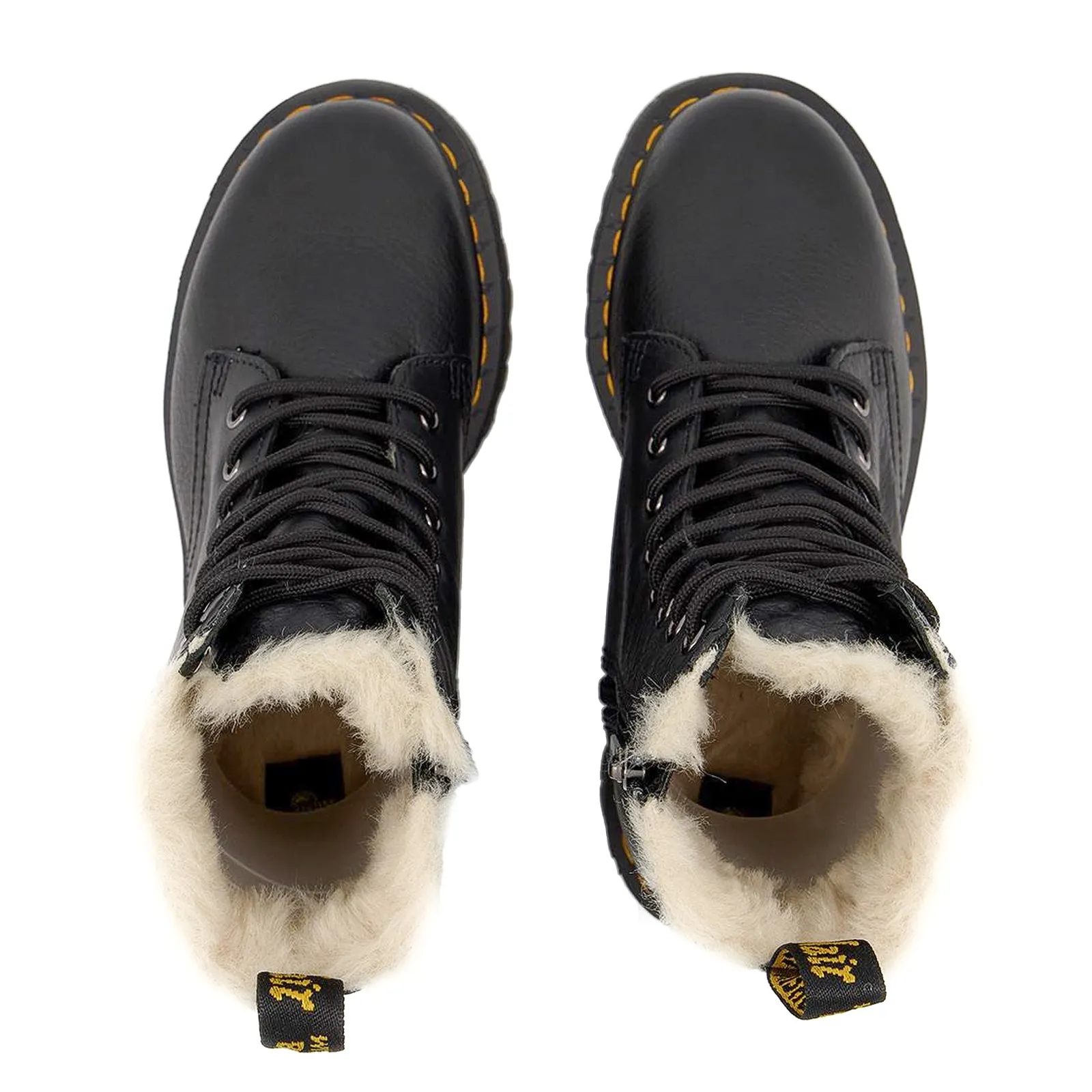 Dr. Martens Jadon Fl Pisa Leather Unisex Ankle Platform Boots