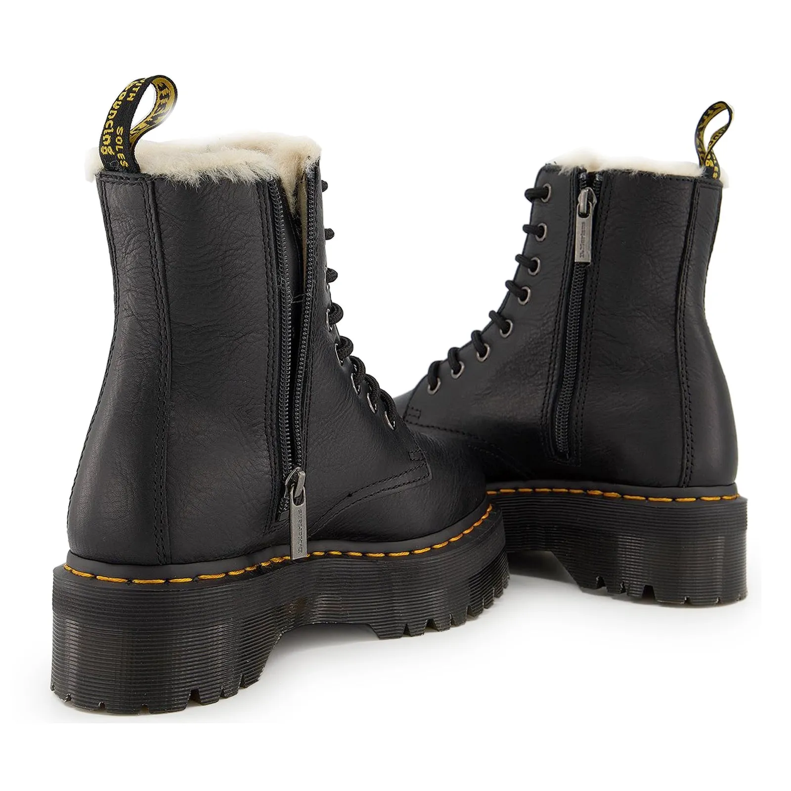 Dr. Martens Jadon Fl Pisa Leather Unisex Ankle Platform Boots