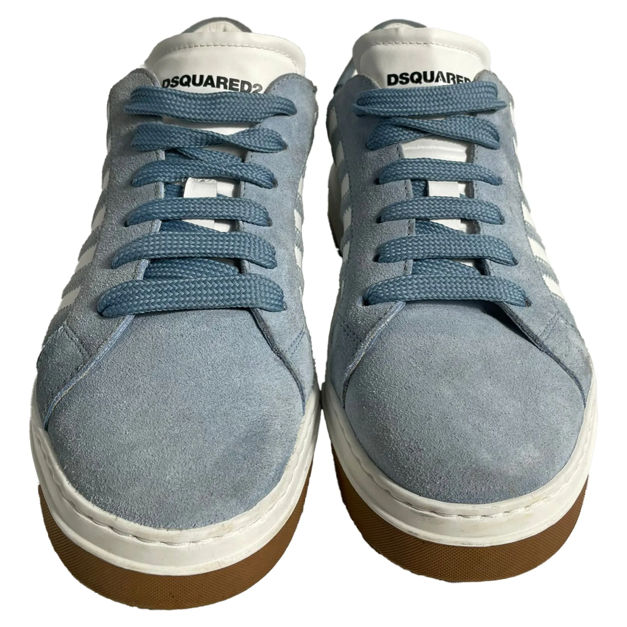 Dsquared2 Bumper Low-Top Sneakers in Blue Suede