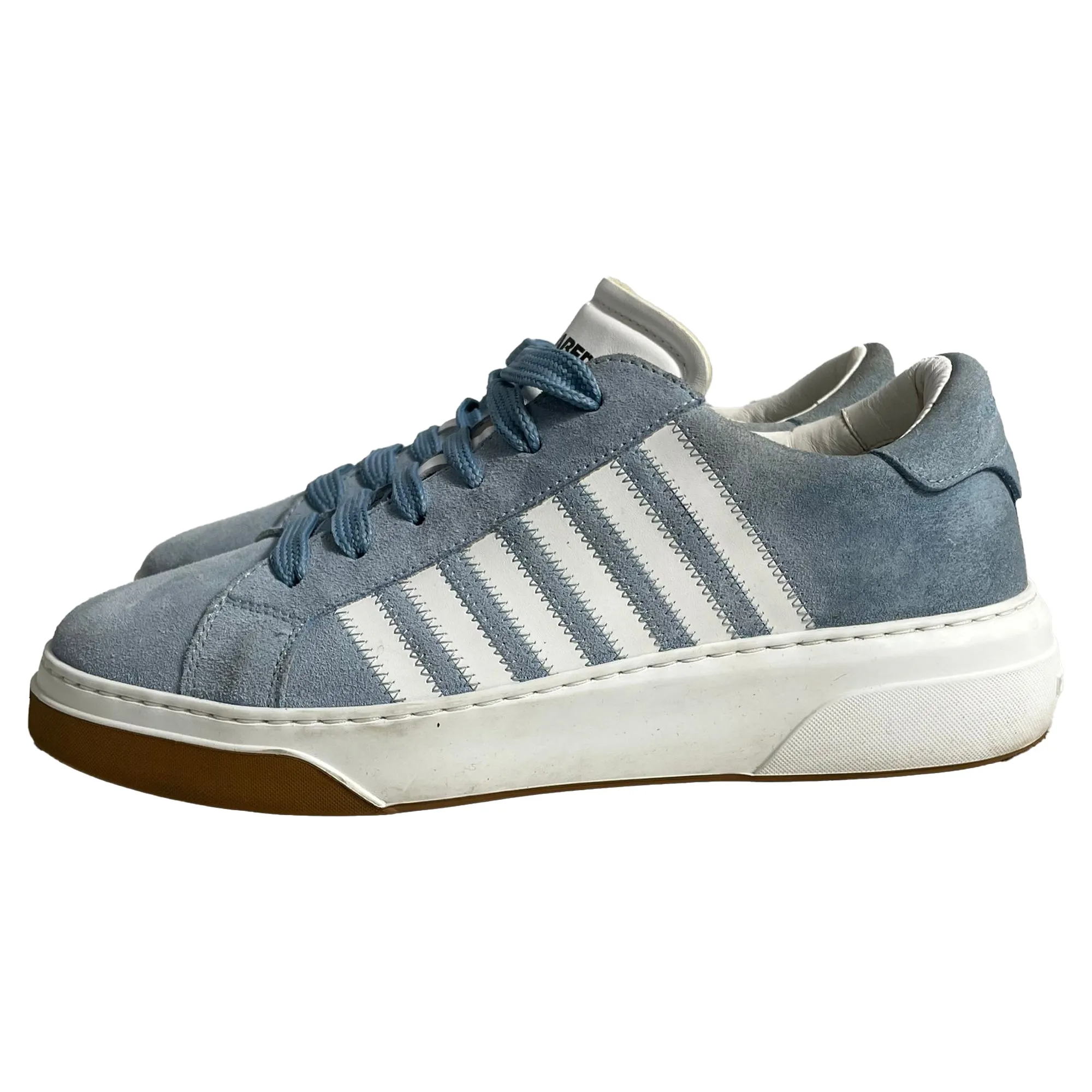 Dsquared2 Bumper Low-Top Sneakers in Blue Suede