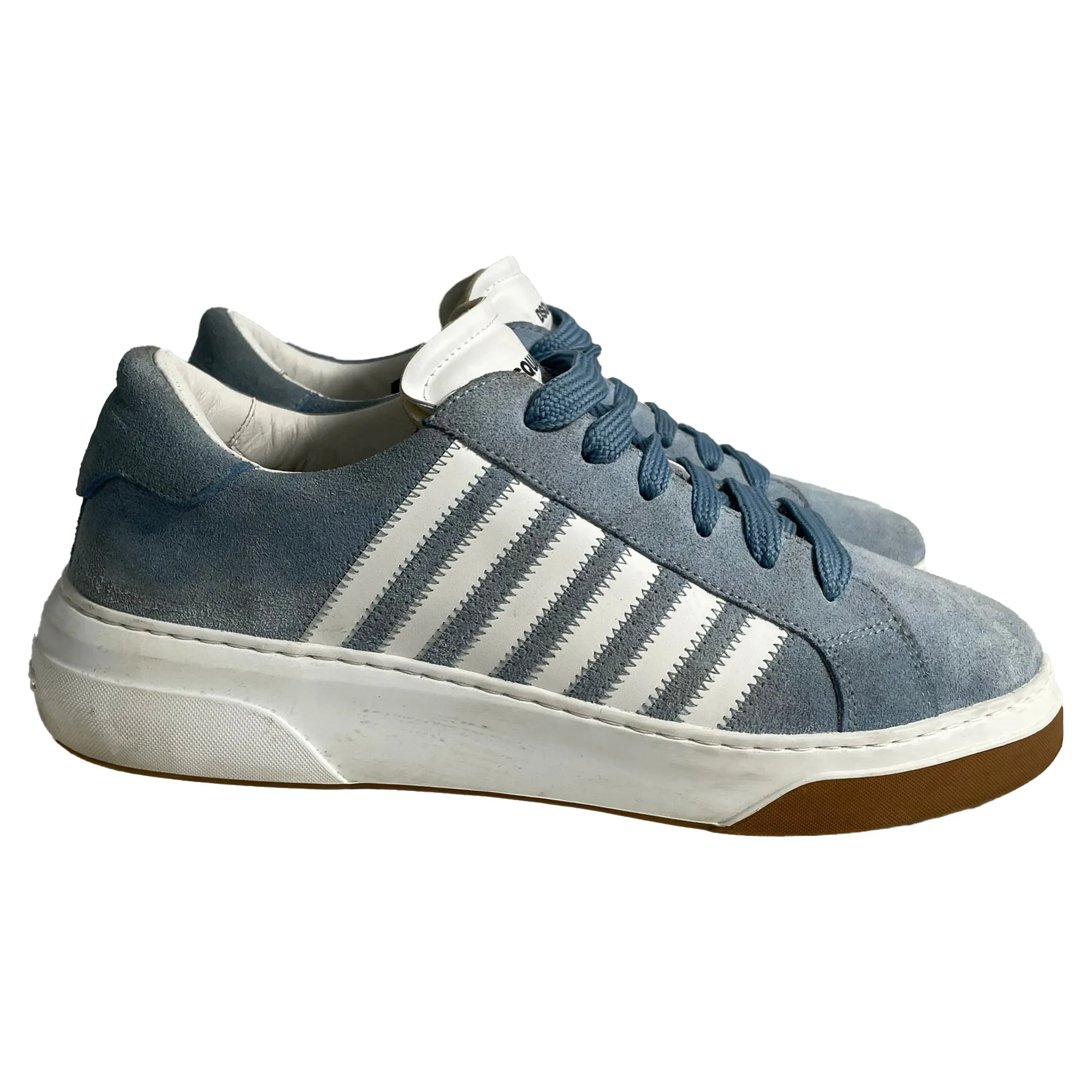 Dsquared2 Bumper Low-Top Sneakers in Blue Suede