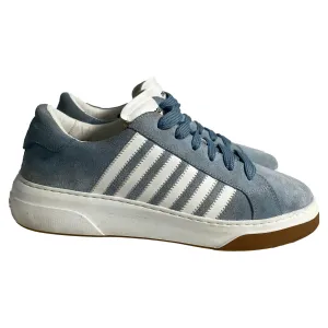 Dsquared2 Bumper Low-Top Sneakers in Blue Suede