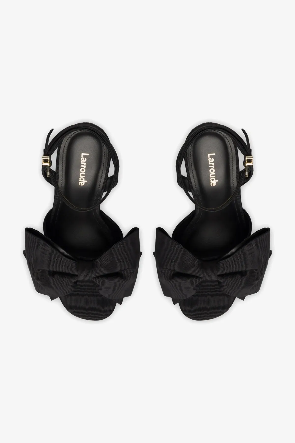 Elle Platform Sandal In Black Fabric