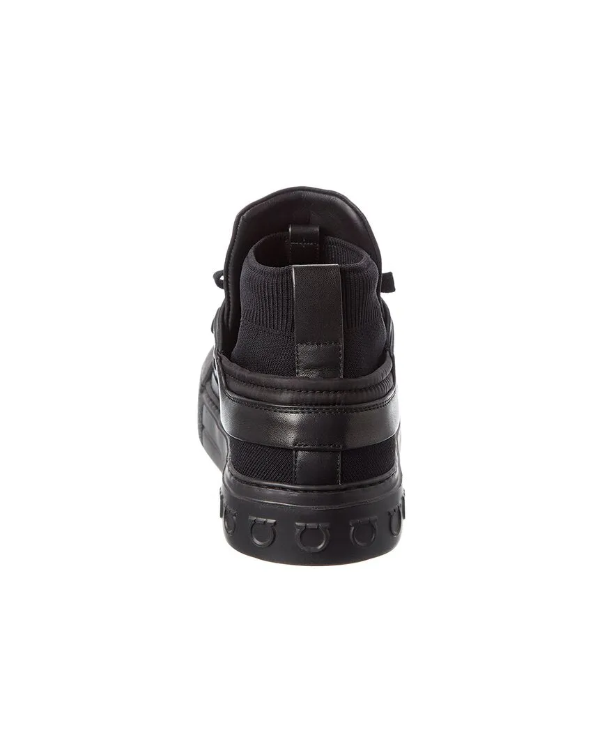 Ferragamo Neely Leather Sneaker