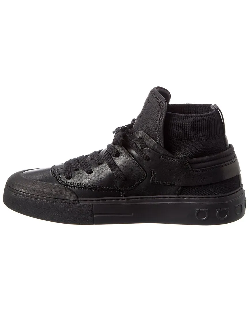 Ferragamo Neely Leather Sneaker