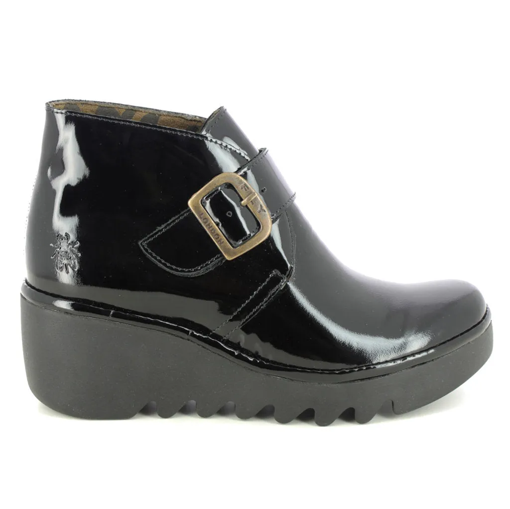 Fly London BIRT397FLY Atlantis Leather Women's Ankle Wedge Boots