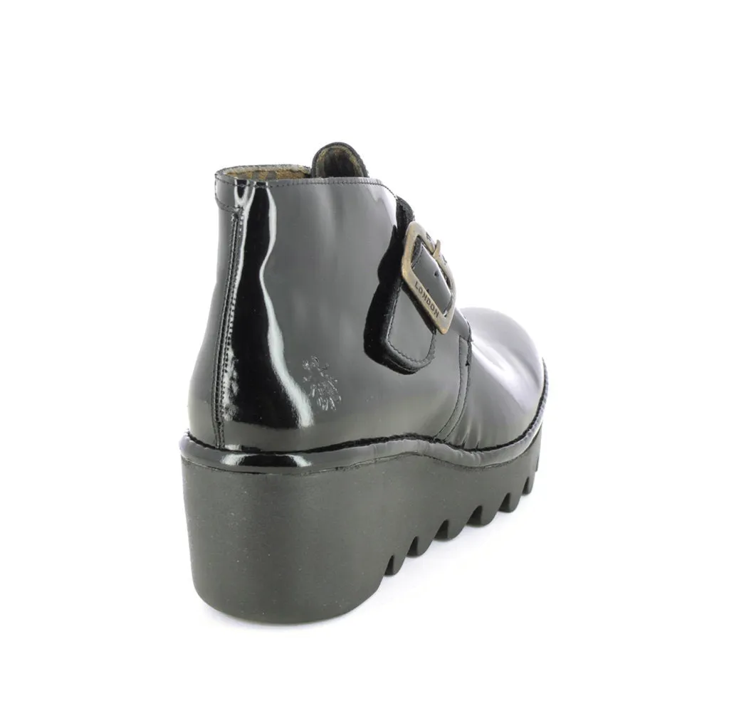 Fly London BIRT397FLY Atlantis Leather Women's Ankle Wedge Boots