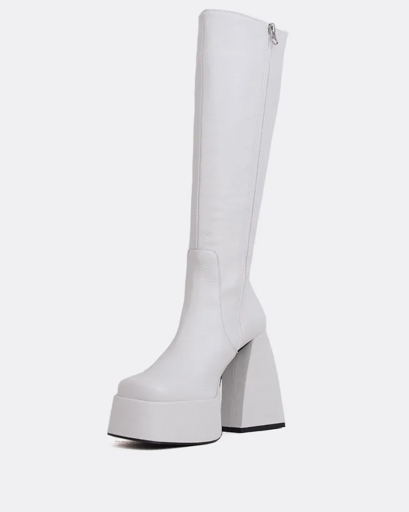 Freaky White Leather