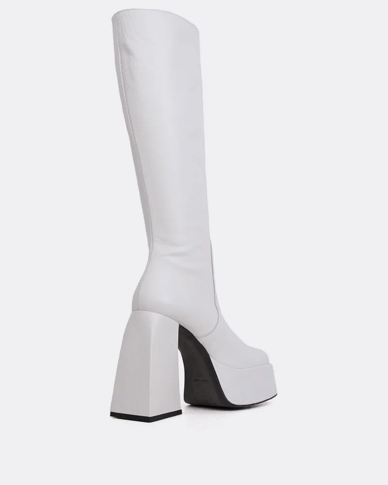 Freaky White Leather