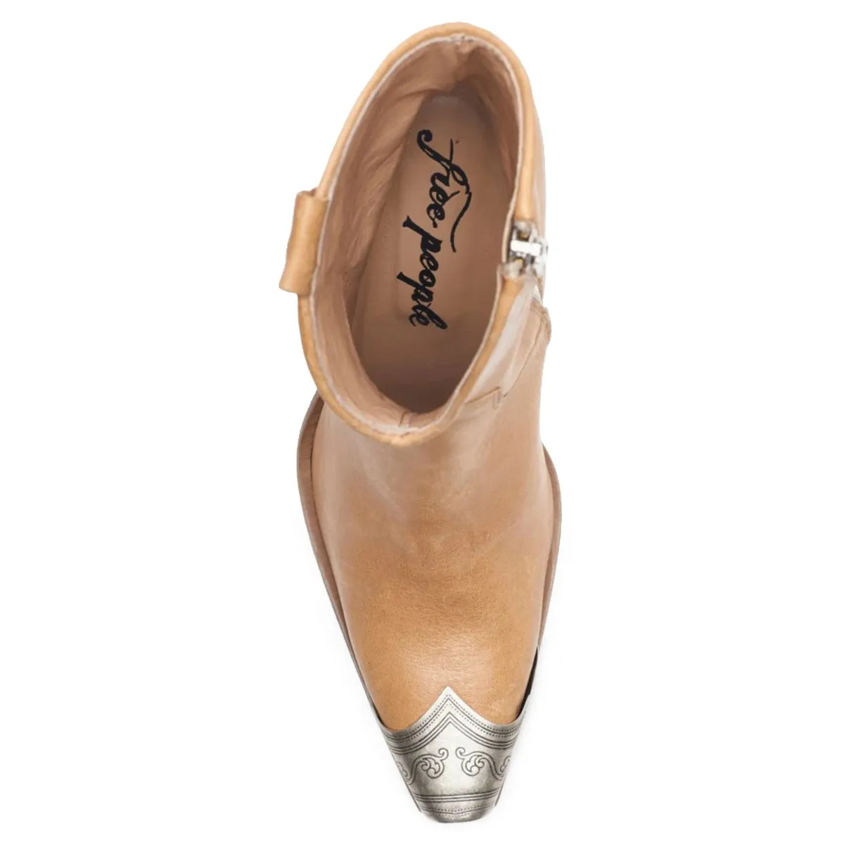 Free People Women's Brayden Western Camel Leather