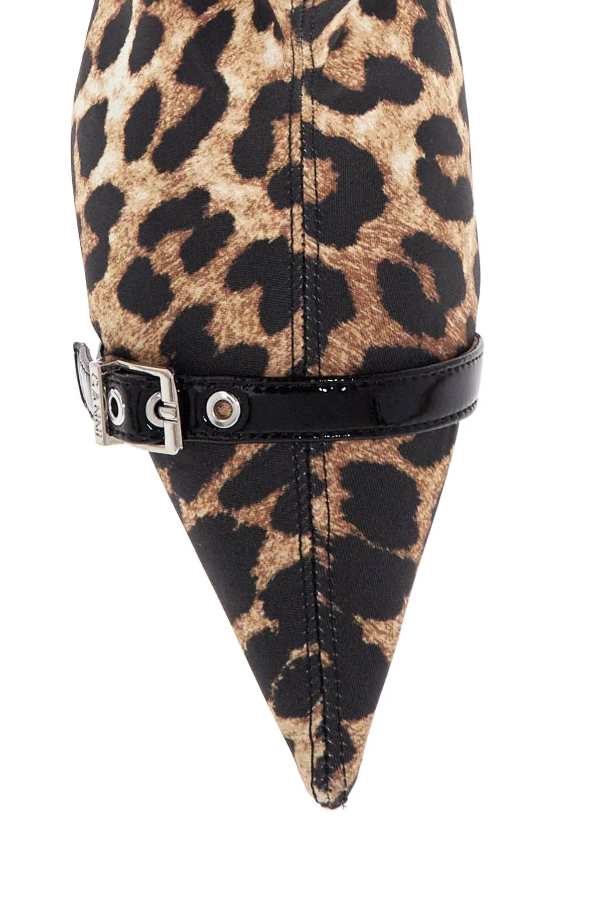 Ganni Women's Animal Print Fabric Boots