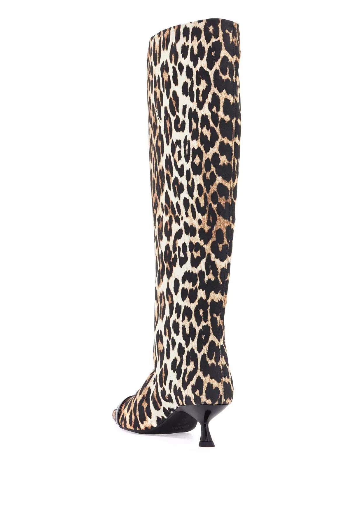 Ganni Women's Animal Print Fabric Boots