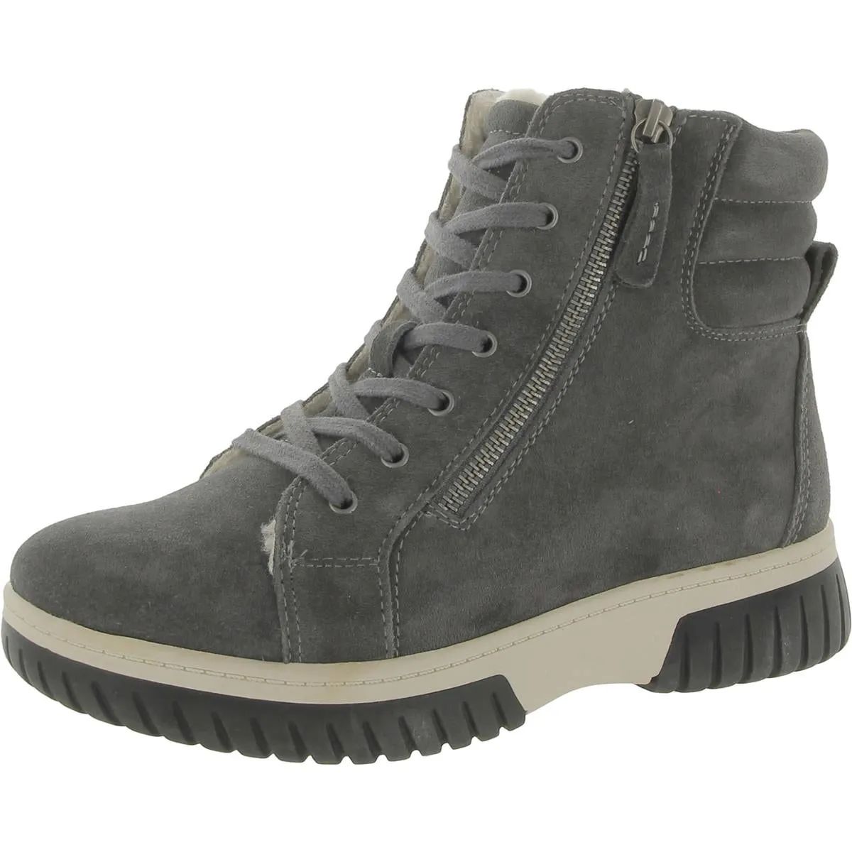 Go Getter Womens Leather Lifestyle High-Top Sneakers