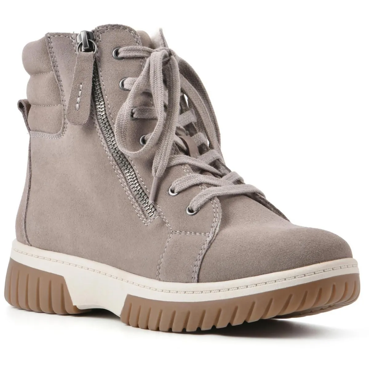 Go Getter Womens Leather Lifestyle High-Top Sneakers