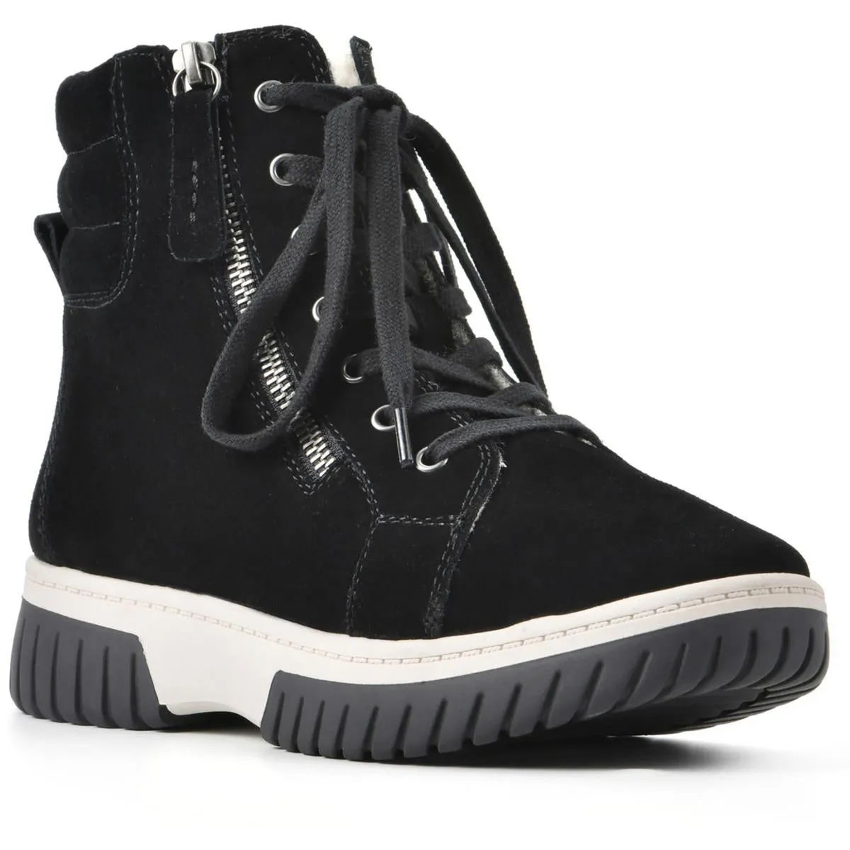 Go Getter Womens Leather Lifestyle High-Top Sneakers