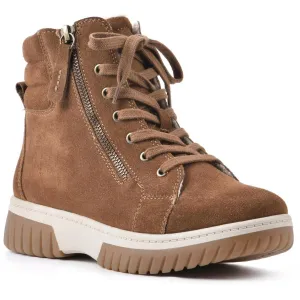 Go Getter Womens Leather Lifestyle High-Top Sneakers