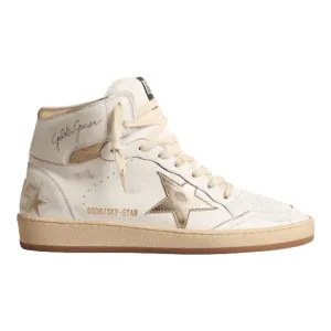 Golden Goose Sky-Star Gold Metallic Star and Heel Tab Women's Sneakers