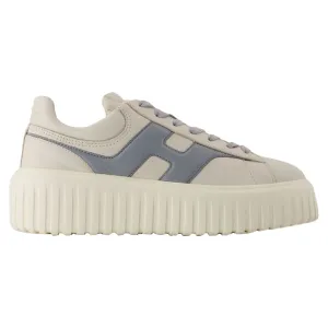 H Stripes Sneakers - Hogan -Leather - White