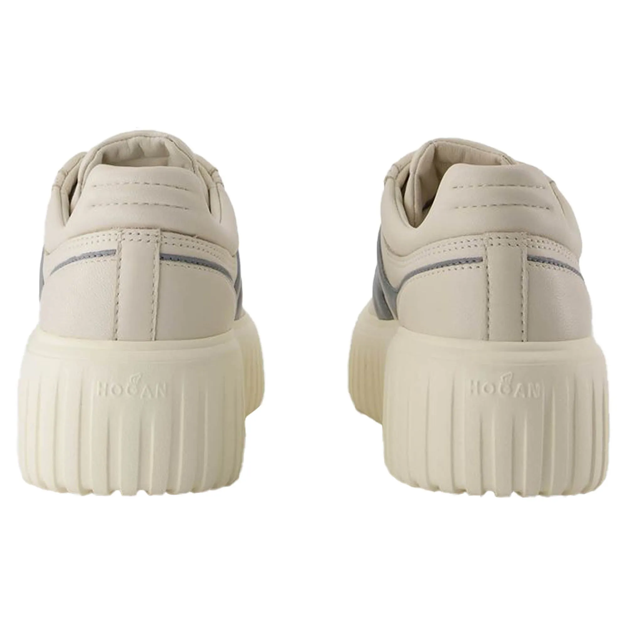 H Stripes Sneakers - Hogan -Leather - White